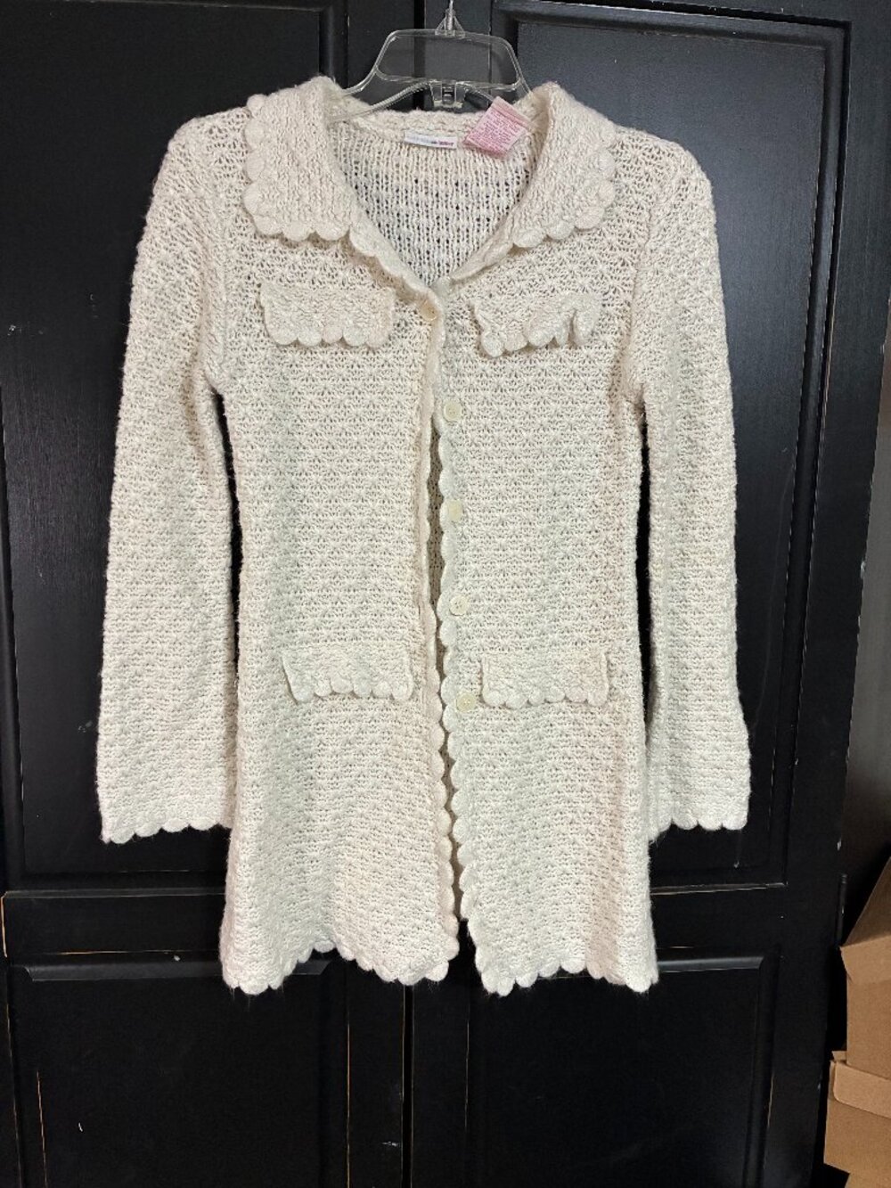 Vintage MARY-KATE & ASHLEY Sweater Girls XL 14/16 Duster Knit Cardigan Y2K